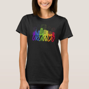 Orlando Skyline Pride Parad Orlando T Shirt