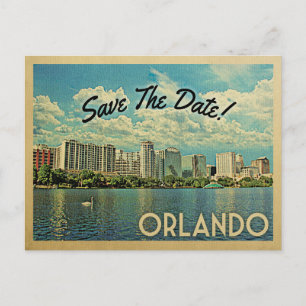 Orlando Spara Datum Florida Meddelande Vykort