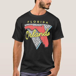 Orlando Strand Florida T Souvenirer 80-tals Desig Shirt