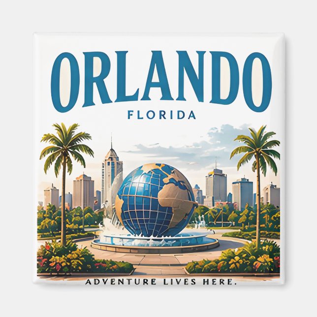 Orlando Sunshine Äventyr Magnet (Framsidan)