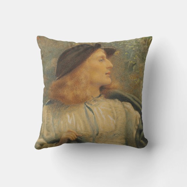 Orlando (vacker ung man) (av E.R. Hughes) Kudde (Baksida)