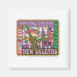 Orleans Mardi Gras Magnet