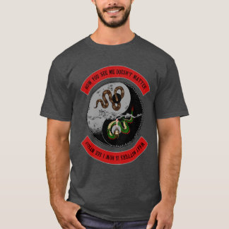 Orm/drake "hur du ser mig" den mörka grafiska tee shirt