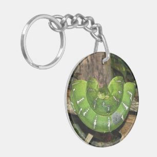 Orm Keychain för smaragdträdBoa