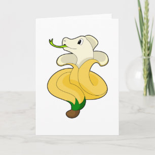 Orm med banan kort