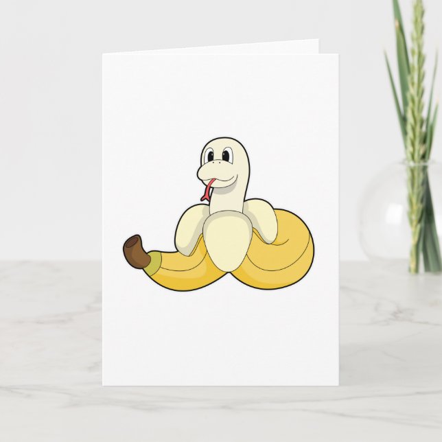 Orm med banan kort (Framsida)