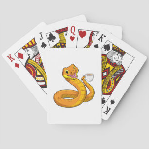 Orm med Kopp i kaffe Casinokort