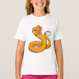 Orm med Kopp i kaffe T Shirt