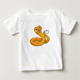 Orm med Kopp i kaffe T Shirt