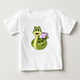 Orm med Kopp i kaffe T Shirt