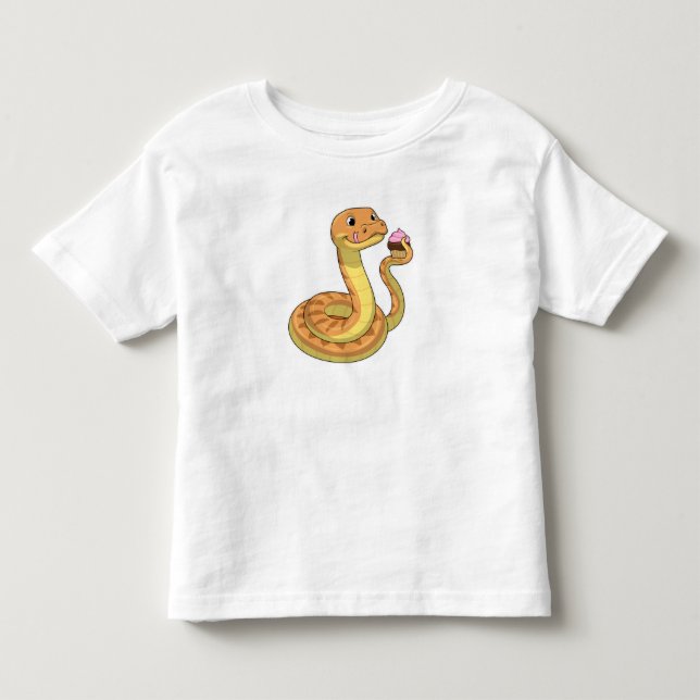 Orm med muffins t shirt (Framsida)