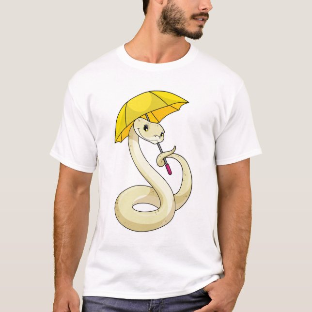 Orm med Parbrella T Shirt (Framsida)