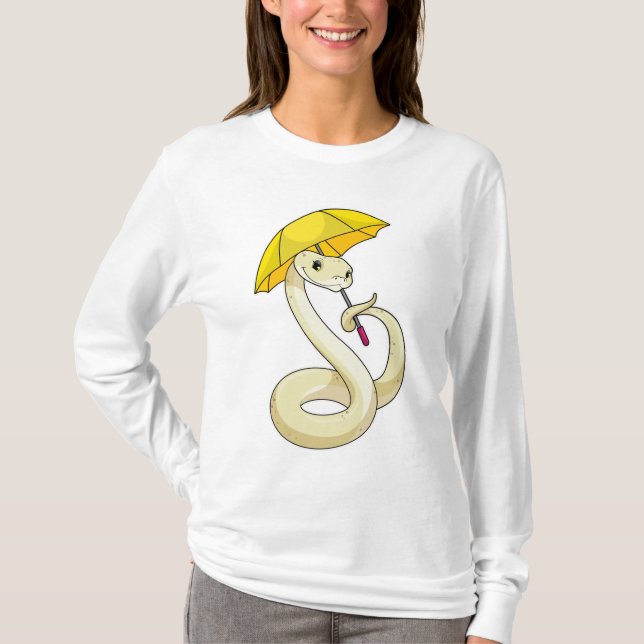 Orm med Parbrella T Shirt (Framsida)
