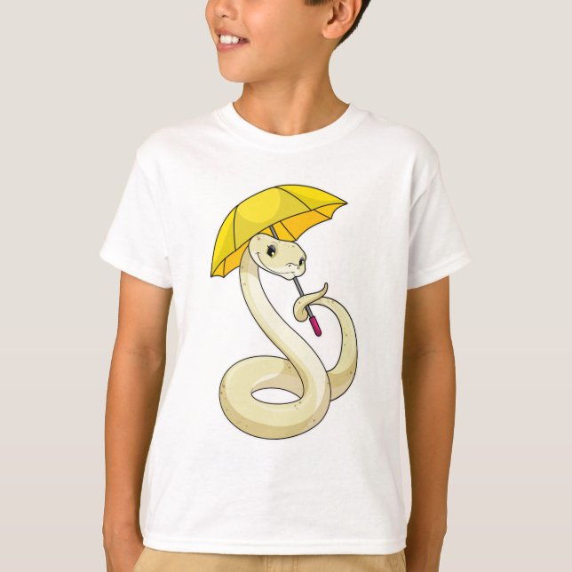Orm med Parbrella T Shirt (Framsida)