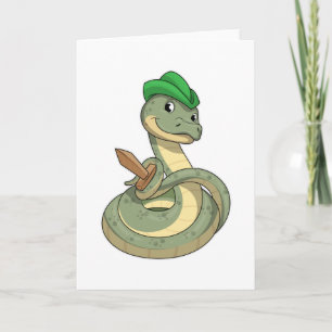 Orm med svärd kort