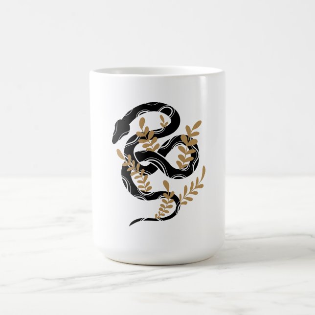 Orm med växter kaffemugg (Center)