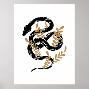 Orm med växter poster