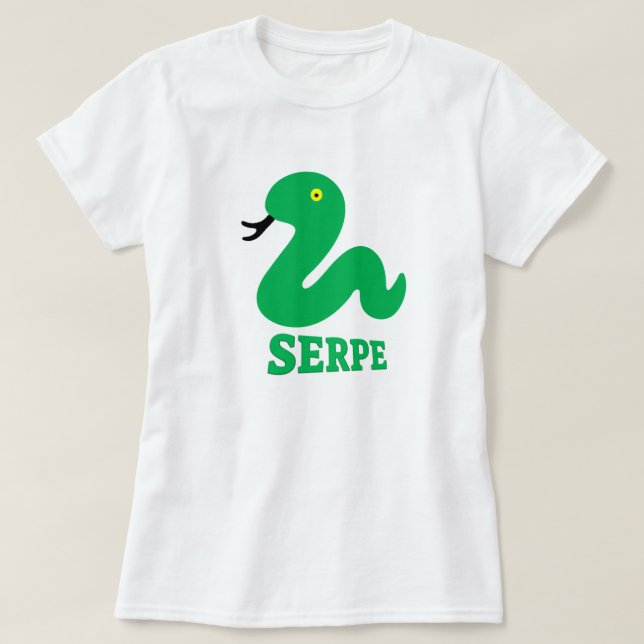 Orm och grönt: Orm i Galicien Tee Shirt (Design framsida)