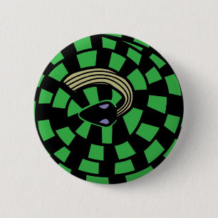 Orm - optisk illusion (grönt) knapp