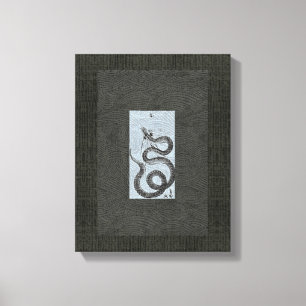 Orm/orm Sumi-e Canvastryck