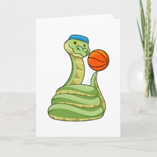 Orm på basketbollssport kort