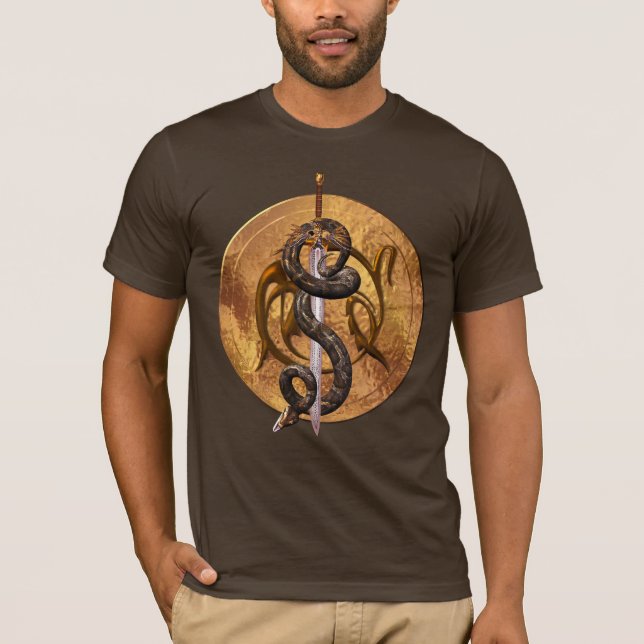 Orm på ett svärd t-shirt (Framsida)