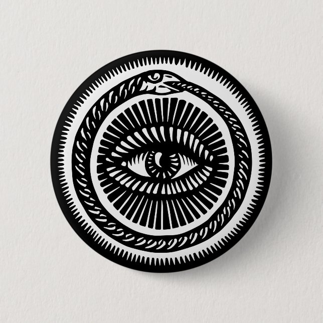 orm som äter sin egen svan knapp (Framsida)