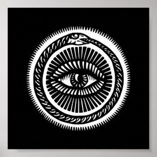 orm som äter sin egen svan poster