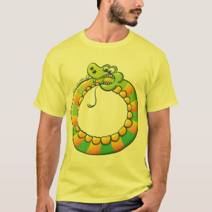 Orm som biter dess egna svan t-shirt