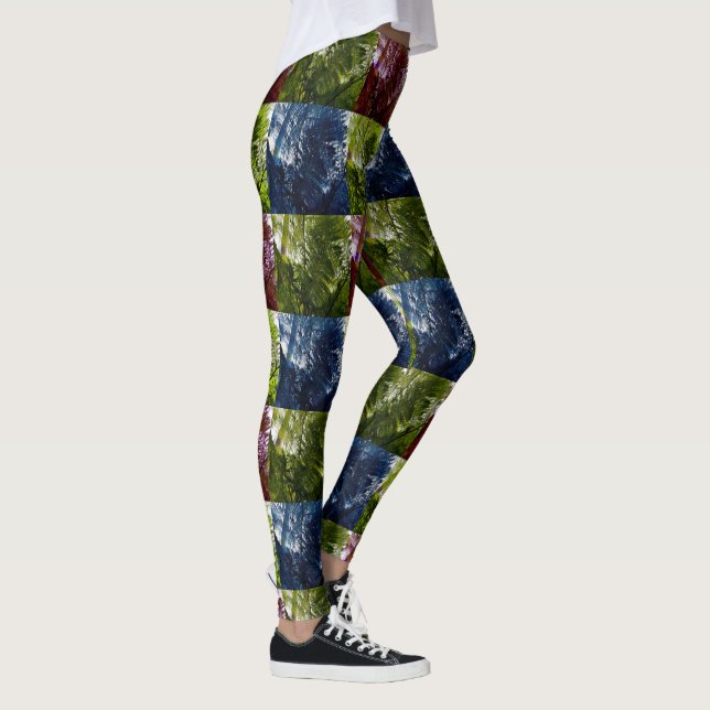 Ormbunkar i fyra färger, leggings (Höger)