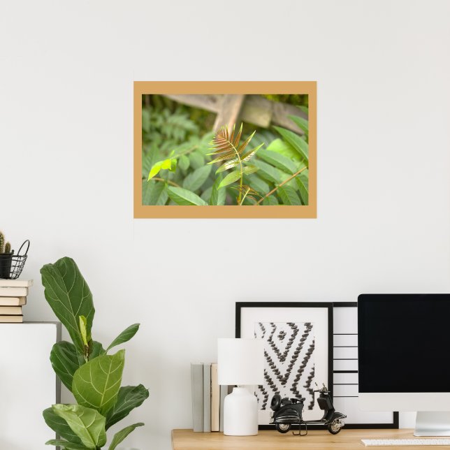 Ormbunksblad Fotoaffisch Poster (Hemmakontoret)