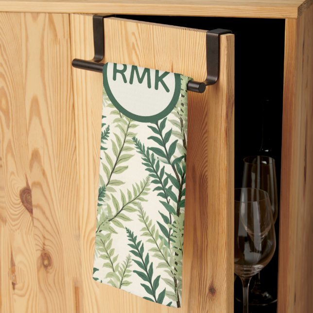 Ormbunksblad Kökshandduk (Thirds Fold)