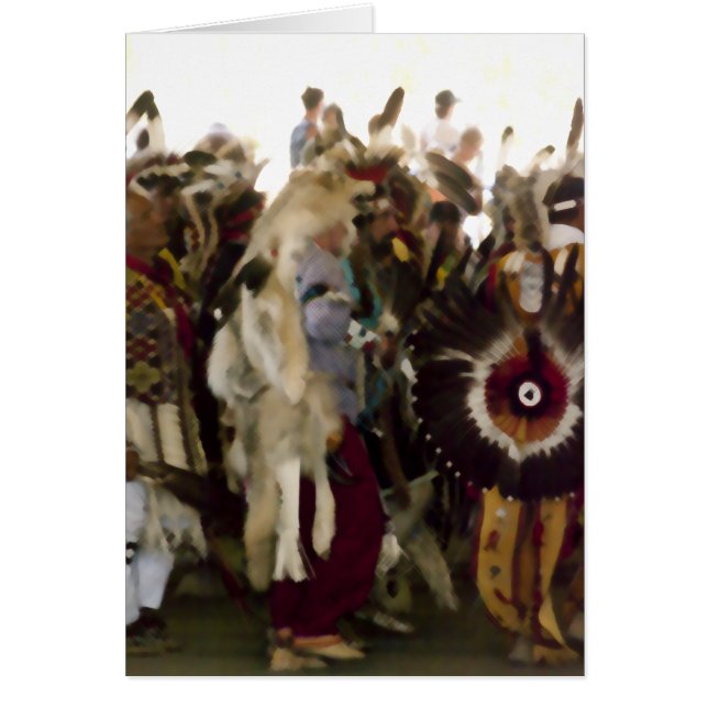 Ormdans på Powwow Hälsningskort (Framsidan)
