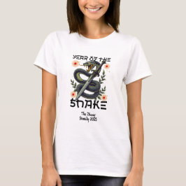 Ormen Årets Zodiak Kinesiskt Nyår T Shirt