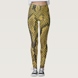 Ormen flår mönstertryckdesign leggings