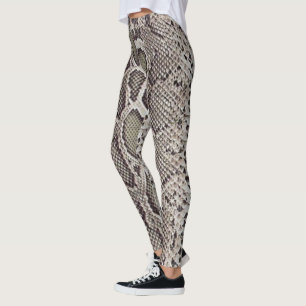 Ormen för FauxBoaconstrictoren flår damasker Leggings