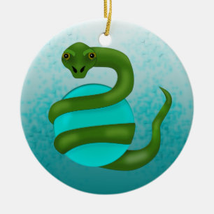 Ormen Julgransprydnad Keramik