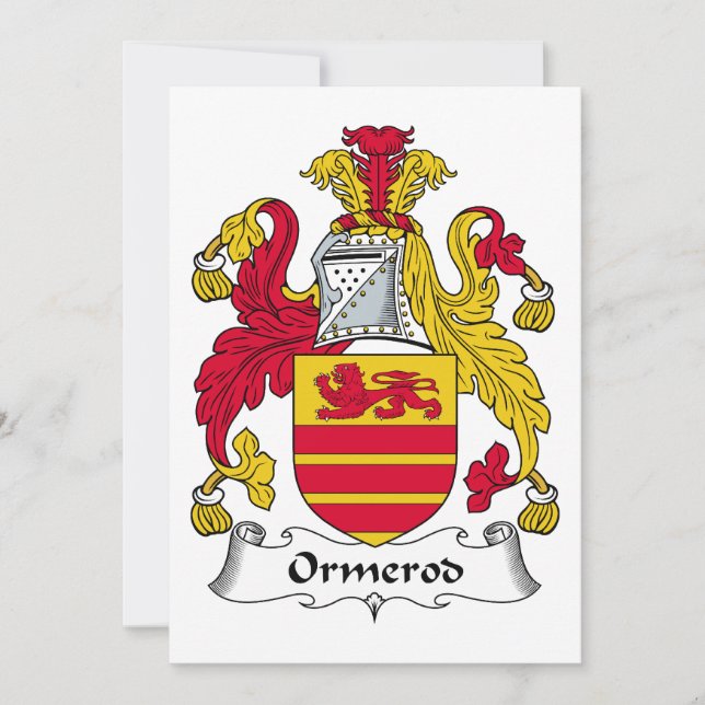 Ormerod Family Crest (Framsida)
