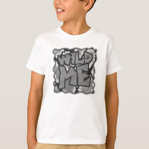 Ormgult och guld- tryck tee shirt