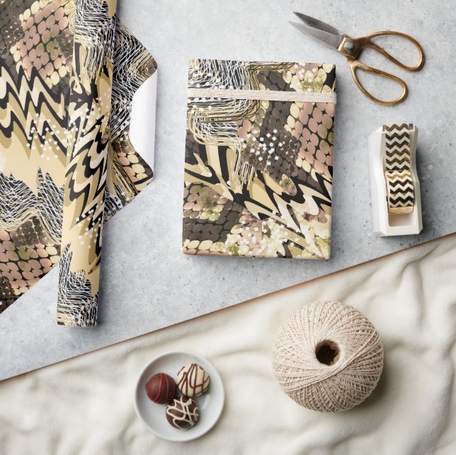 Ormhud, tiger presentpapper (Hantverk)