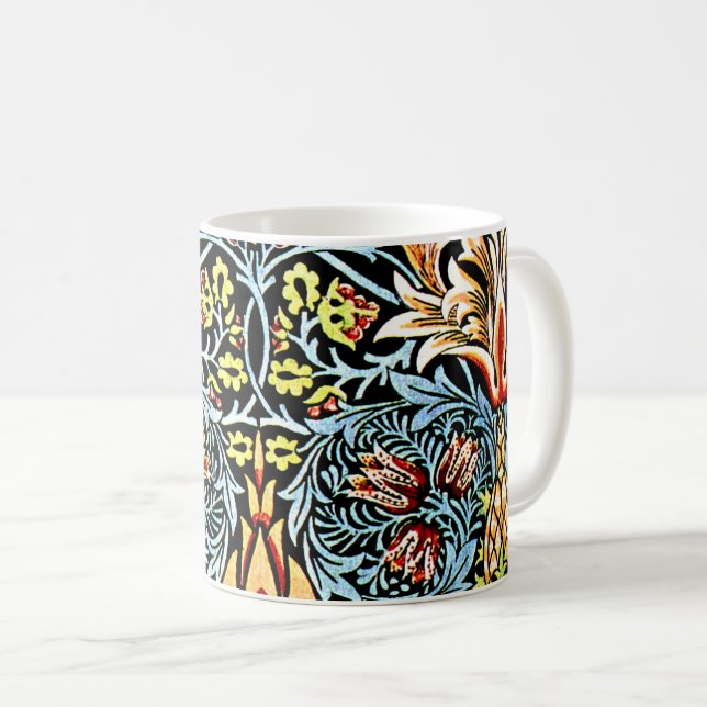Ormhuvud, en William Morris-design Kaffemugg (Framsida höger)