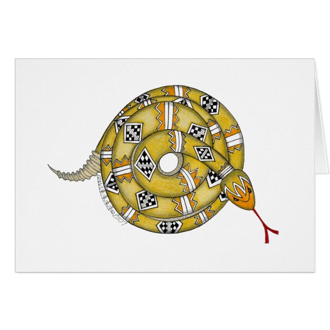 Ormkort Hälsningskort (Framsidan Horizontal)