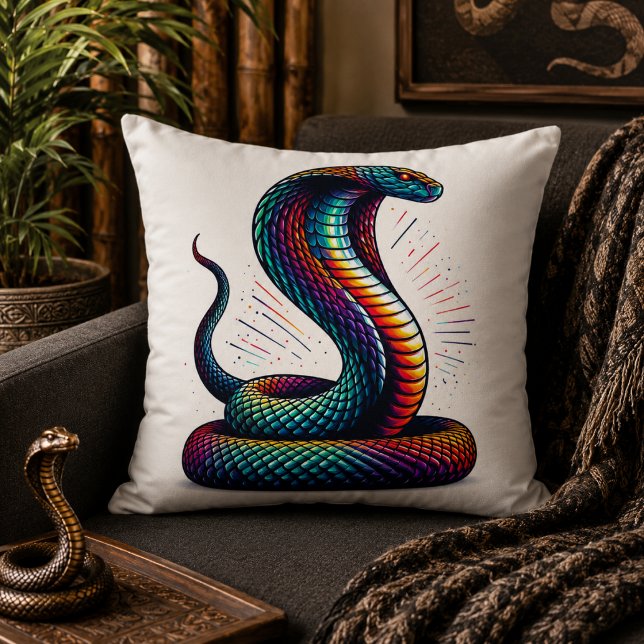 Ormliknande komfort: Kobraformad kudde för exotisk (Serpentine Comfort: Cobra-Shaped Pillow for Exotic)