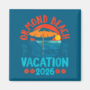 Ormond Beach Florida 2026 Familjesemester Strand S Magnet