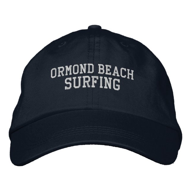 Ormond Beach Florida Broderad Basebollmössa Keps (Framsida)