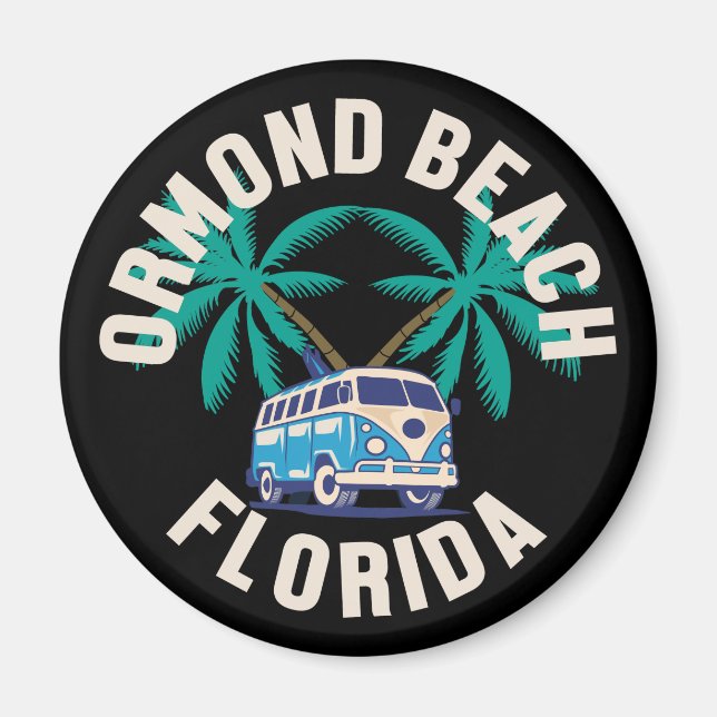 Ormond Beach,Florida Magnet (Framsidan)