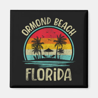 Ormond Beach Florida Palmlandskap Familjesommar Magnet