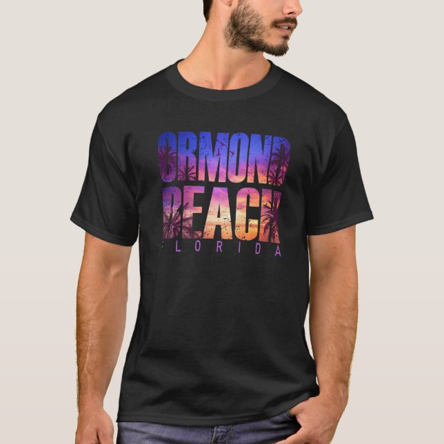 Ormond Beach Florida Summer Vacation Matching Fami T Shirt (Framsida)