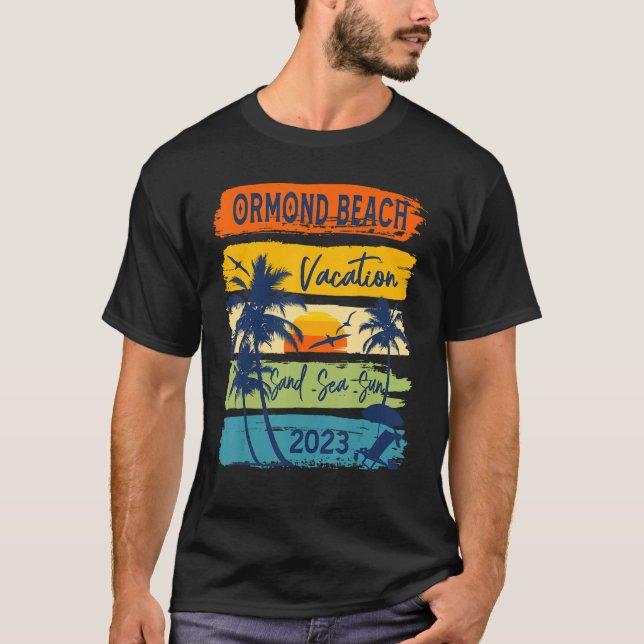 Ormond Beach Florida Vacation 2023 Family Group Su T Shirt (Framsida)