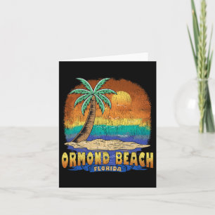 Ormond Beach Florida Vintage Distress Souvenir Kort
